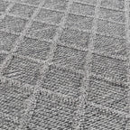 PATARA - Tapis intérieur/extérieur motif losange gris - PAT4953GRI PATARA
