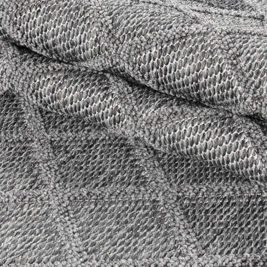 PATARA - Tapis intérieur/extérieur motif losange gris - PAT4953GRI PATARA