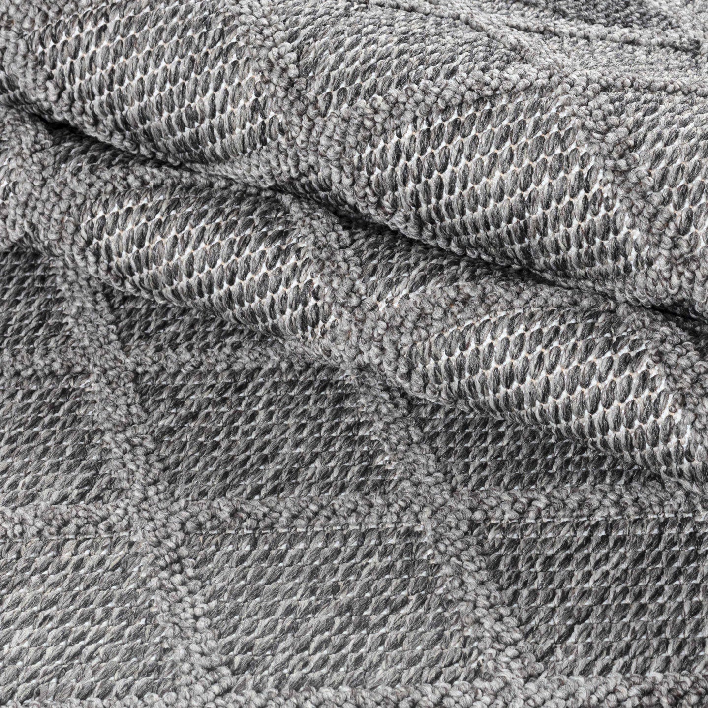 PATARA - Tapis intérieur/extérieur motif losange gris - PAT4953GRI PATARA