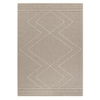 PATARA - Tapis intérieur/extérieur motif géométrique beige - PAT4954BEI PATARA