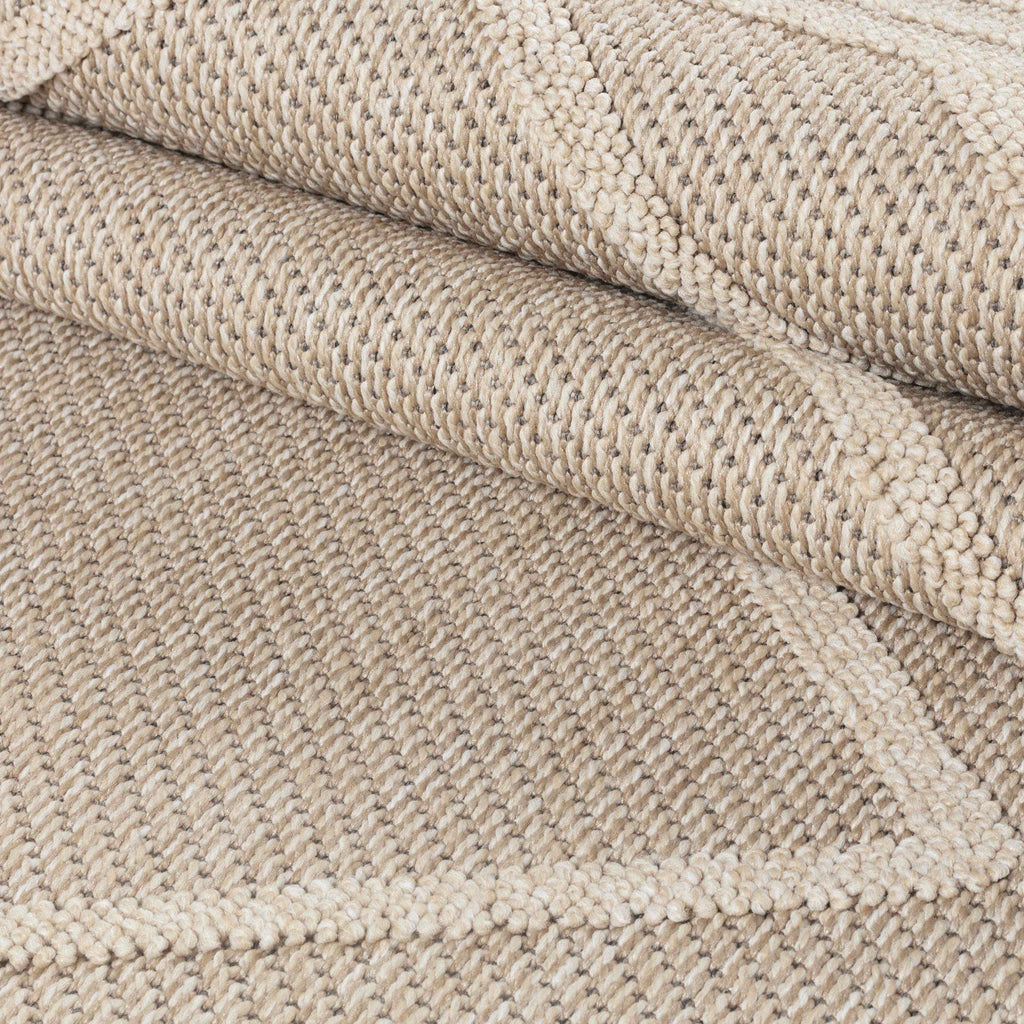 PATARA - Tapis intérieur/extérieur motif géométrique beige - PAT4954BEI PATARA