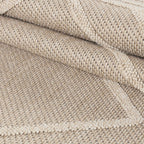 PATARA - Tapis intérieur/extérieur motif géométrique beige - PAT4954BEI PATARA