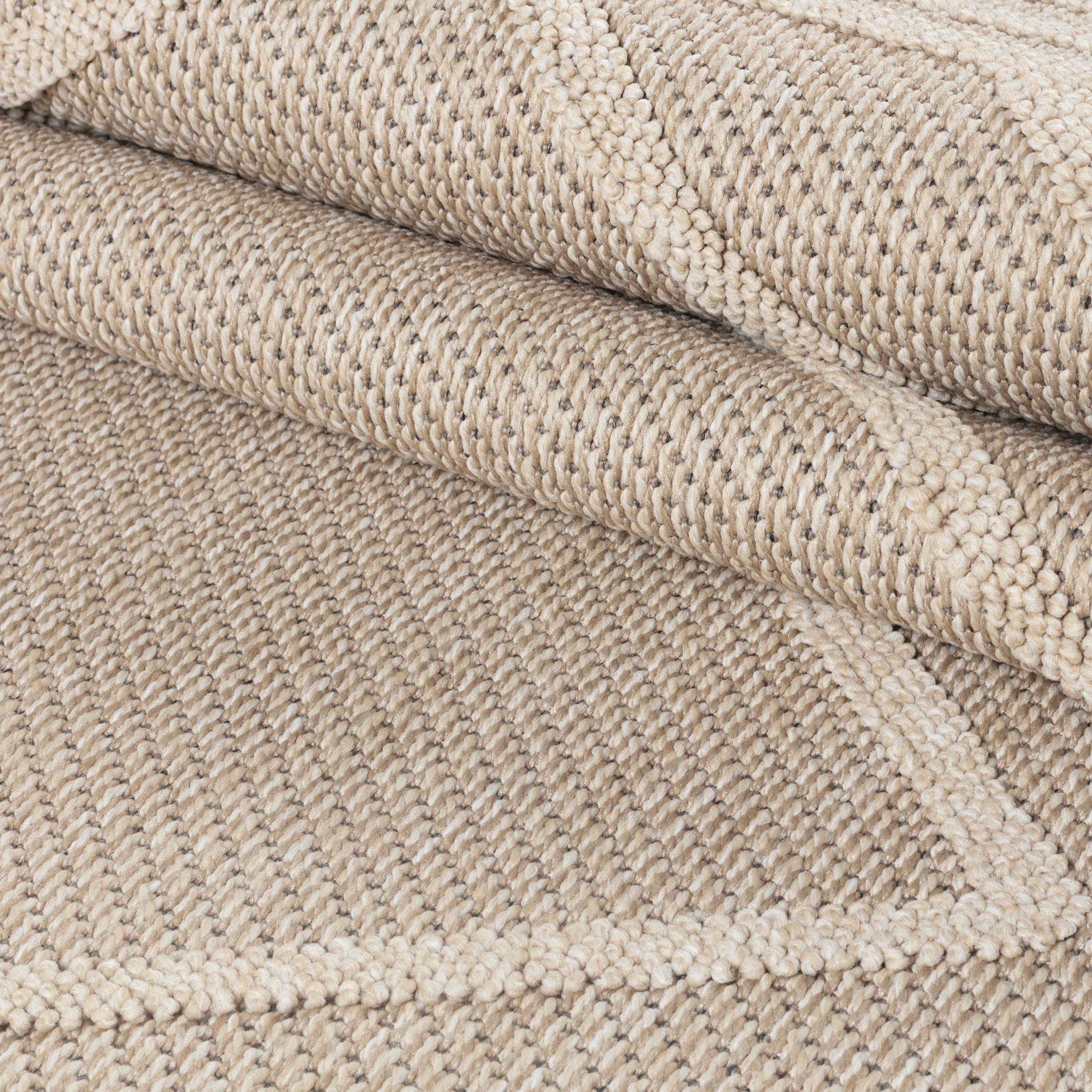 PATARA - Tapis intérieur/extérieur motif géométrique beige - PAT4954BEI PATARA