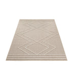 PATARA - Tapis intérieur/extérieur motif géométrique beige - PAT4954BEI PATARA