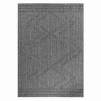 PATARA - Tapis intérieur/extérieur motif géométrique gris - PAT4954GRI PATARA