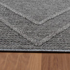 PATARA - Tapis intérieur/extérieur motif géométrique gris - PAT4954GRI PATARA