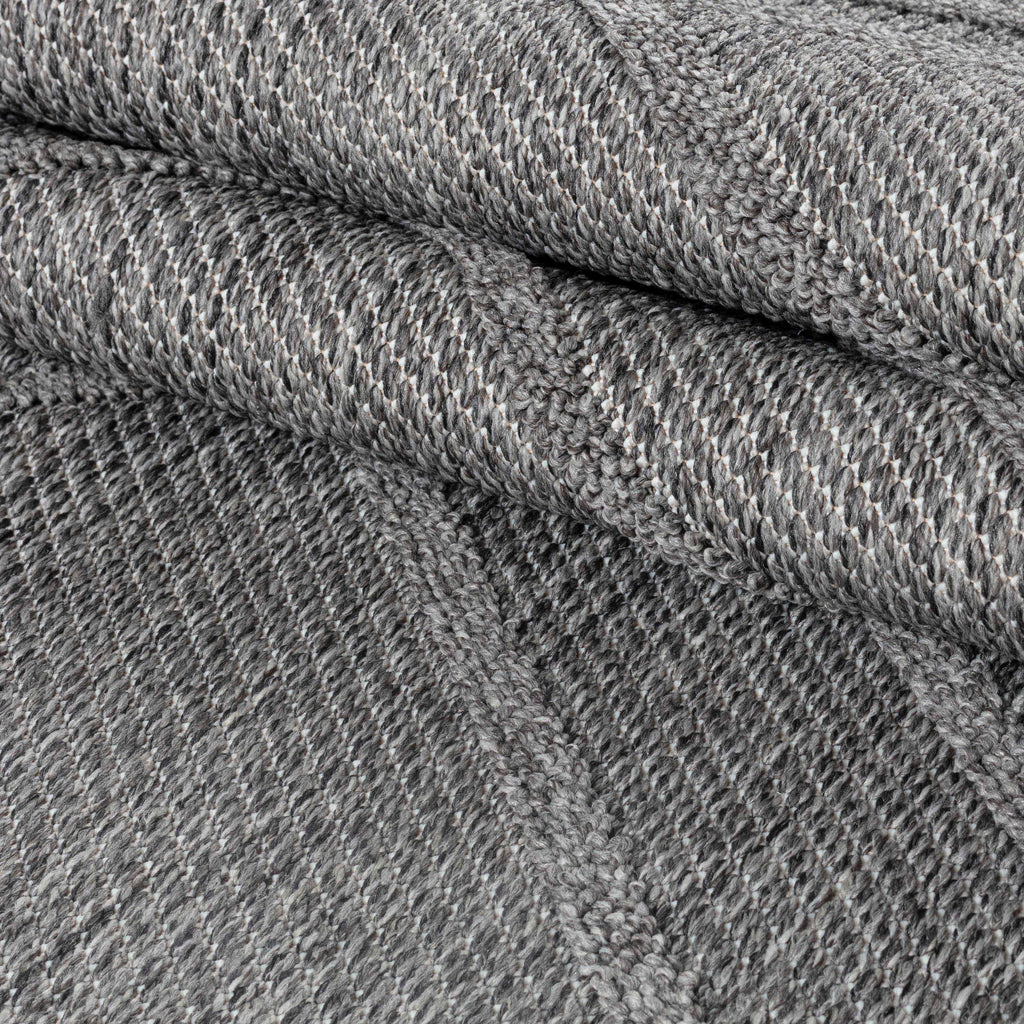 PATARA - Tapis intérieur/extérieur motif géométrique gris - PAT4954GRI PATARA