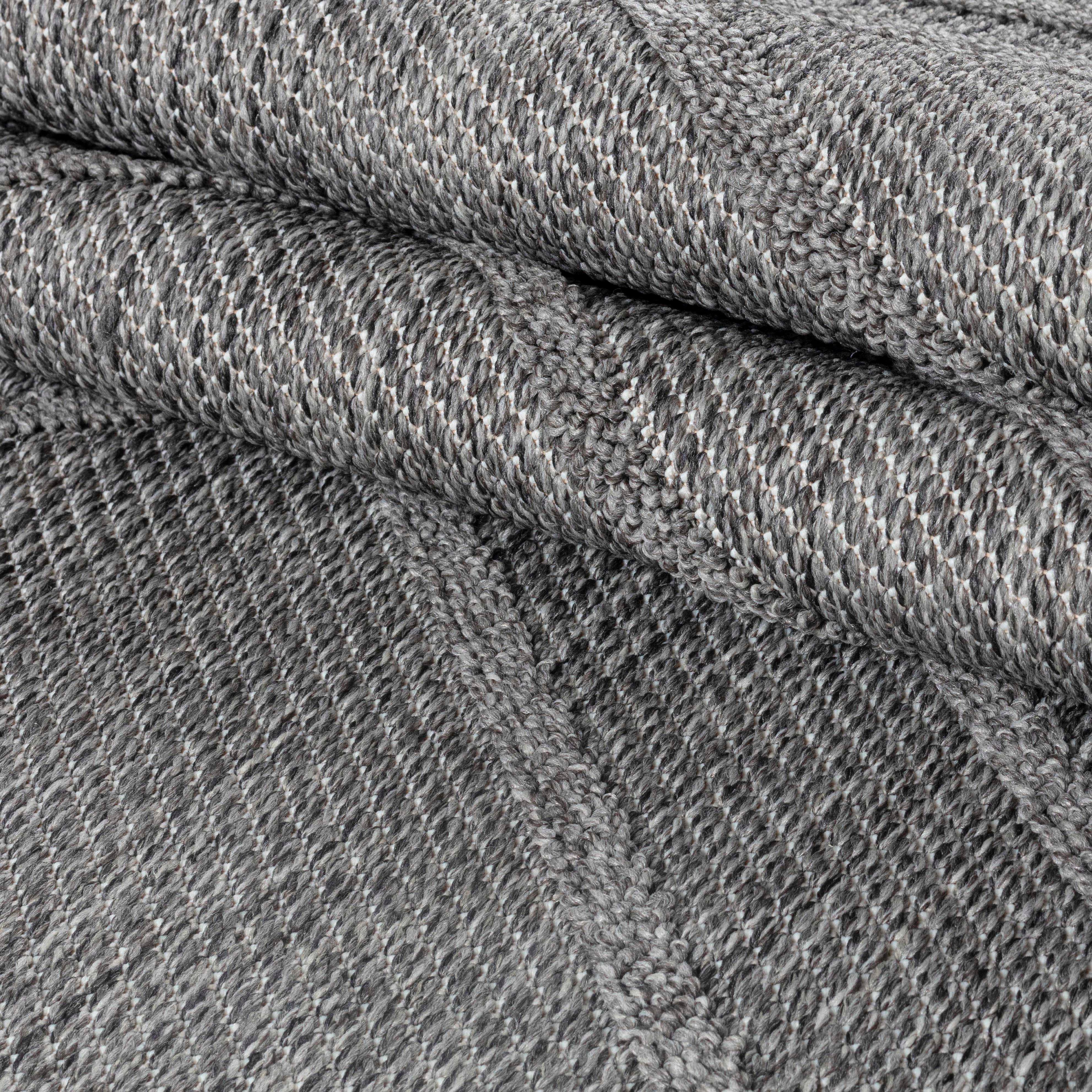 PATARA - Tapis intérieur/extérieur motif géométrique gris - PAT4954GRI PATARA