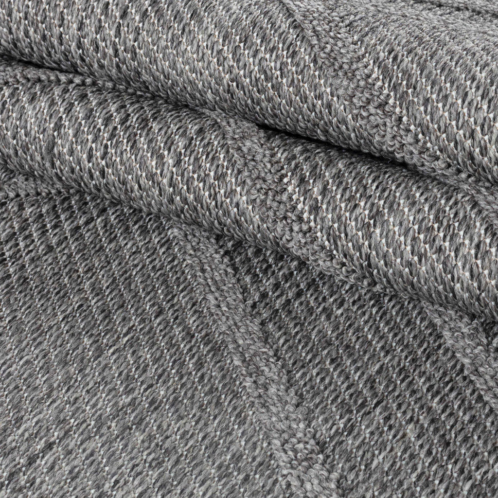 PATARA - Tapis intérieur/extérieur motif géométrique gris - PAT4954GRI PATARA
