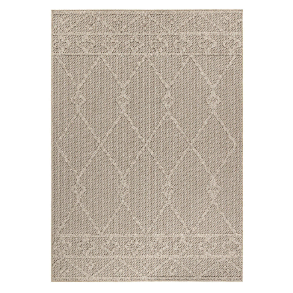 PATARA - Tapis intérieur/extérieur motif oriental beige - PAT4955BEI PATARA