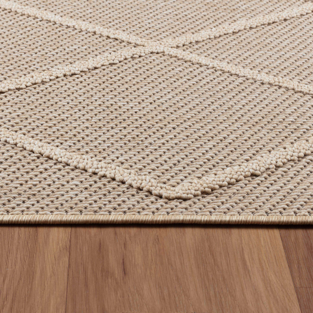 PATARA - Tapis intérieur/extérieur motif oriental beige - PAT4955BEI PATARA