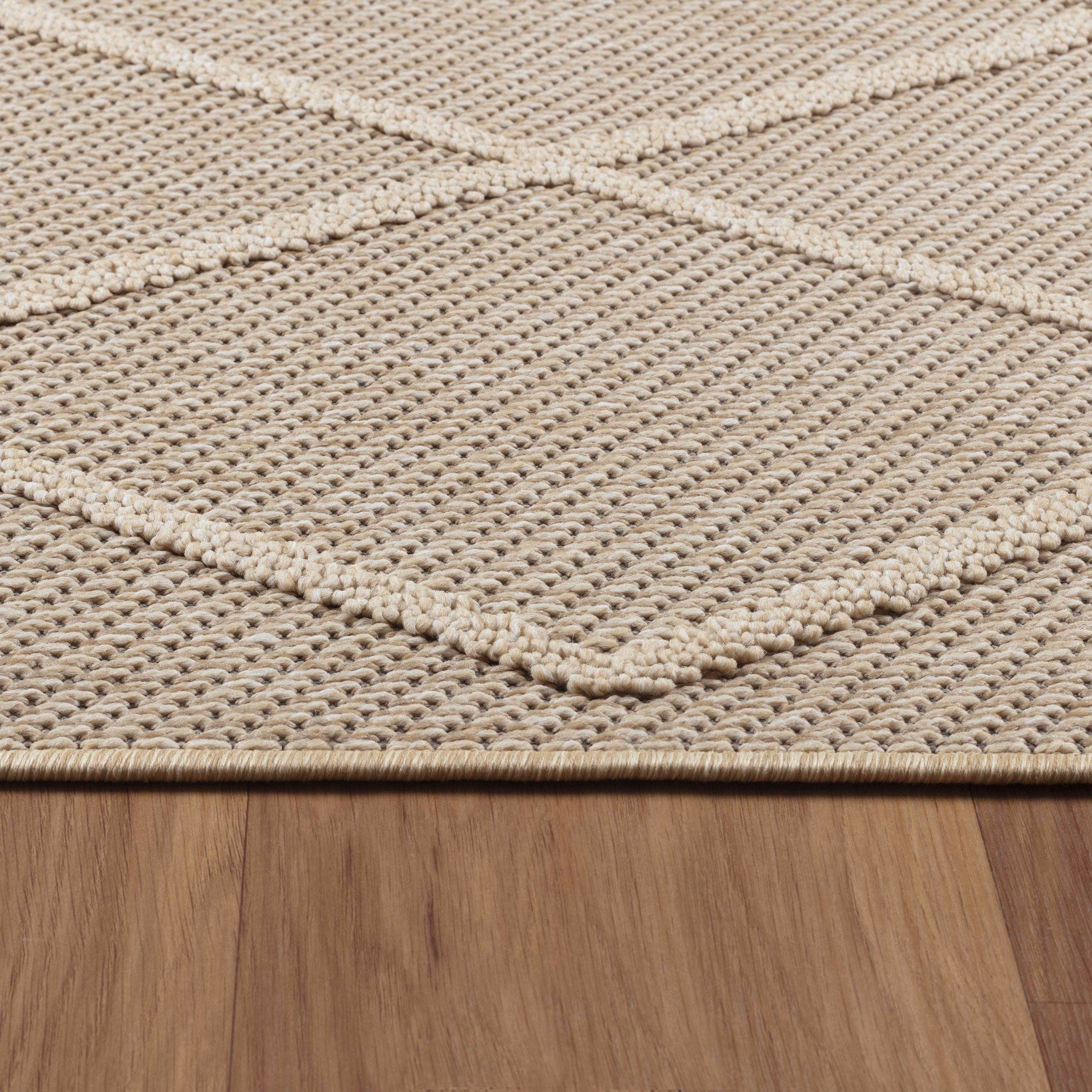 PATARA - Tapis intérieur/extérieur motif oriental beige - PAT4955BEI PATARA