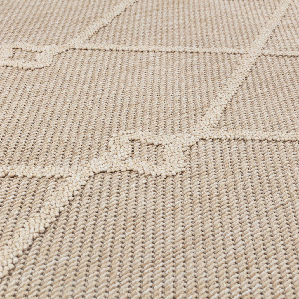 PATARA - Tapis intérieur/extérieur motif oriental beige - PAT4955BEI PATARA