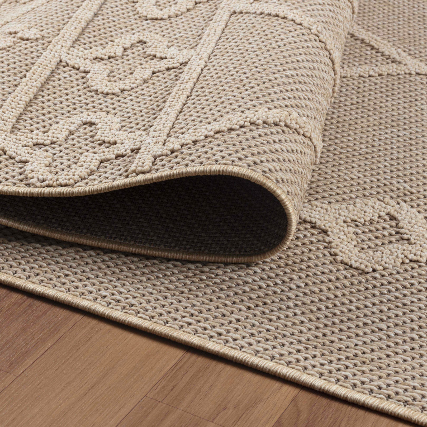 PATARA - Tapis intérieur/extérieur motif oriental beige - PAT4955BEI PATARA