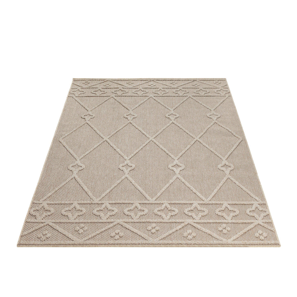 PATARA - Tapis intérieur/extérieur motif oriental beige - PAT4955BEI PATARA