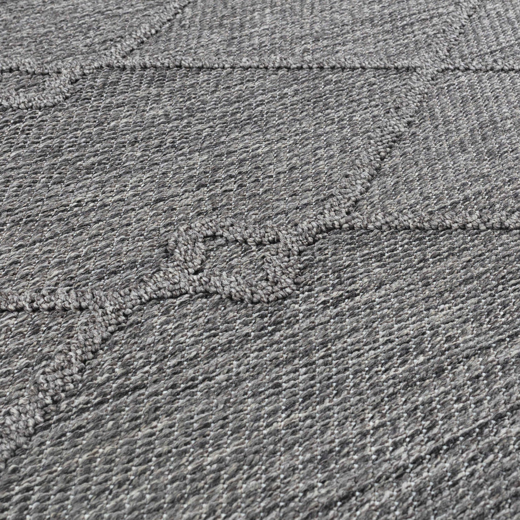 PATARA - Tapis intérieur/extérieur motif oriental gris - PAT4955GRI PATARA