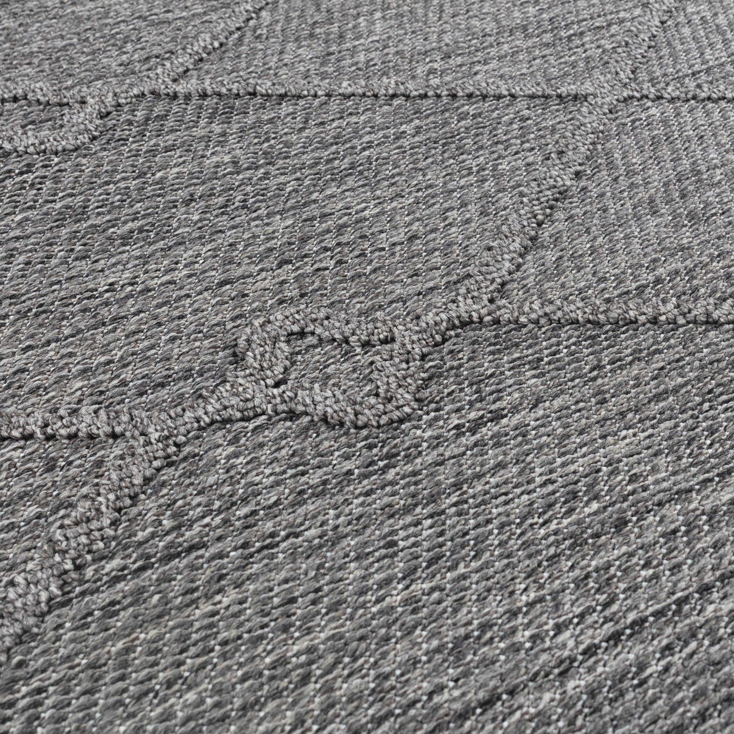PATARA - Tapis intérieur/extérieur motif oriental gris - PAT4955GRI PATARA