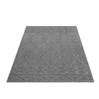 PATARA - Tapis intérieur/extérieur motif oriental gris - PAT4955GRI PATARA