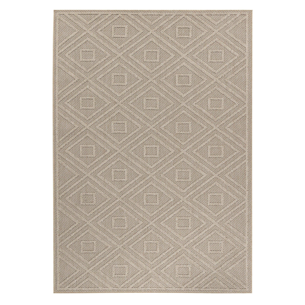 PATARA - Tapis intérieur/extérieur motif graphique beige - PAT4956BEI PATARA