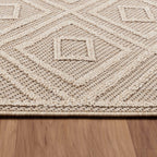 PATARA - Tapis intérieur/extérieur motif graphique beige - PAT4956BEI PATARA