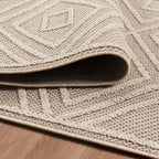 PATARA - Tapis intérieur/extérieur motif graphique beige - PAT4956BEI PATARA