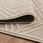PATARA - Tapis intérieur/extérieur motif graphique beige - PAT4956BEI PATARA