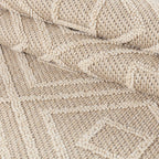 PATARA - Tapis intérieur/extérieur motif graphique beige - PAT4956BEI PATARA