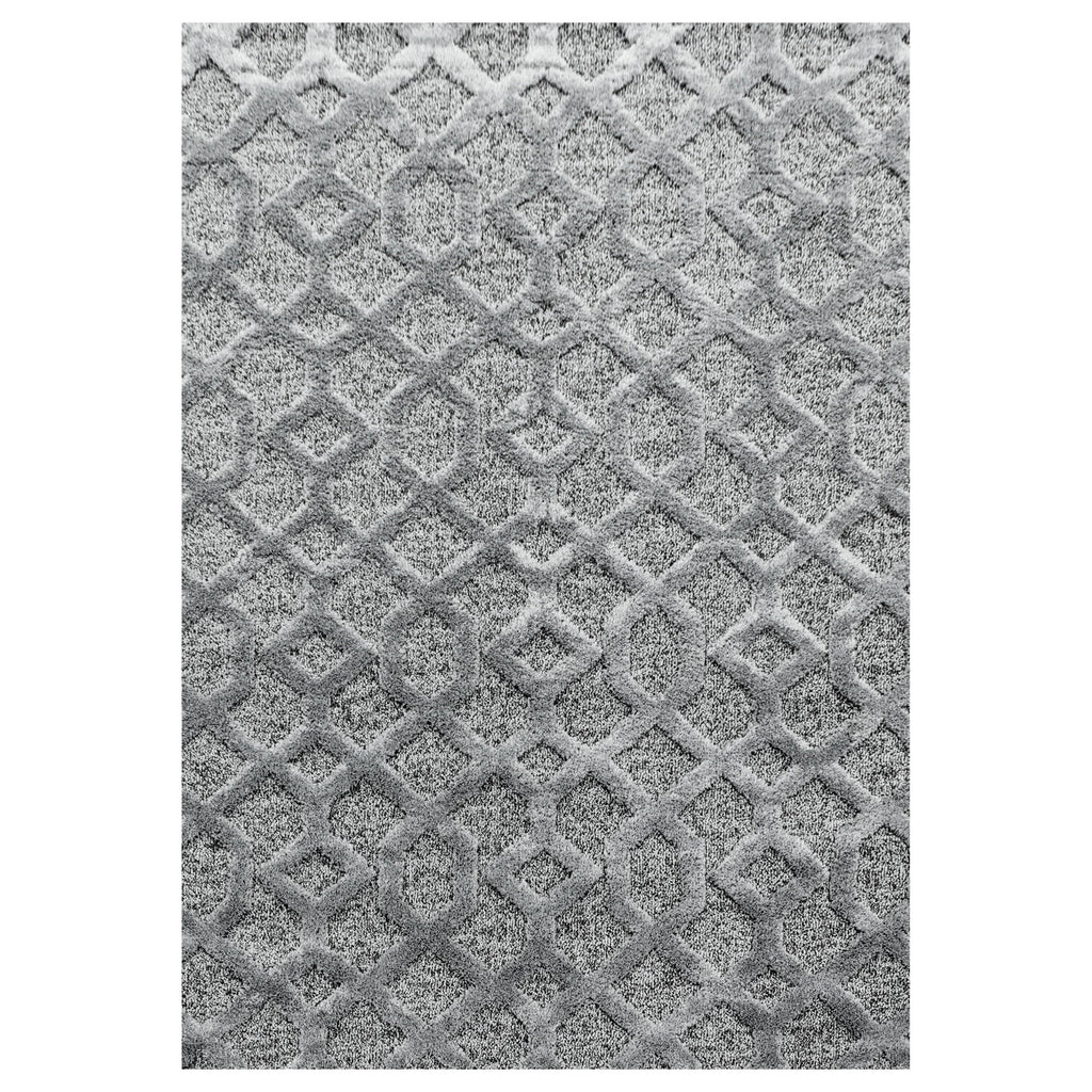 PISA - Tapis de salon à motif aztèque gris - PIS4702GRI PISA