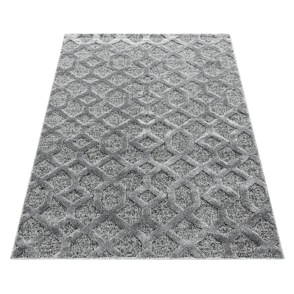 PISA - Tapis de salon à motif aztèque gris - PIS4702GRI PISA