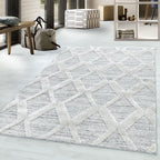 PISA - Tapis de salon à motif berbère gris - PIS4703GRI PISA