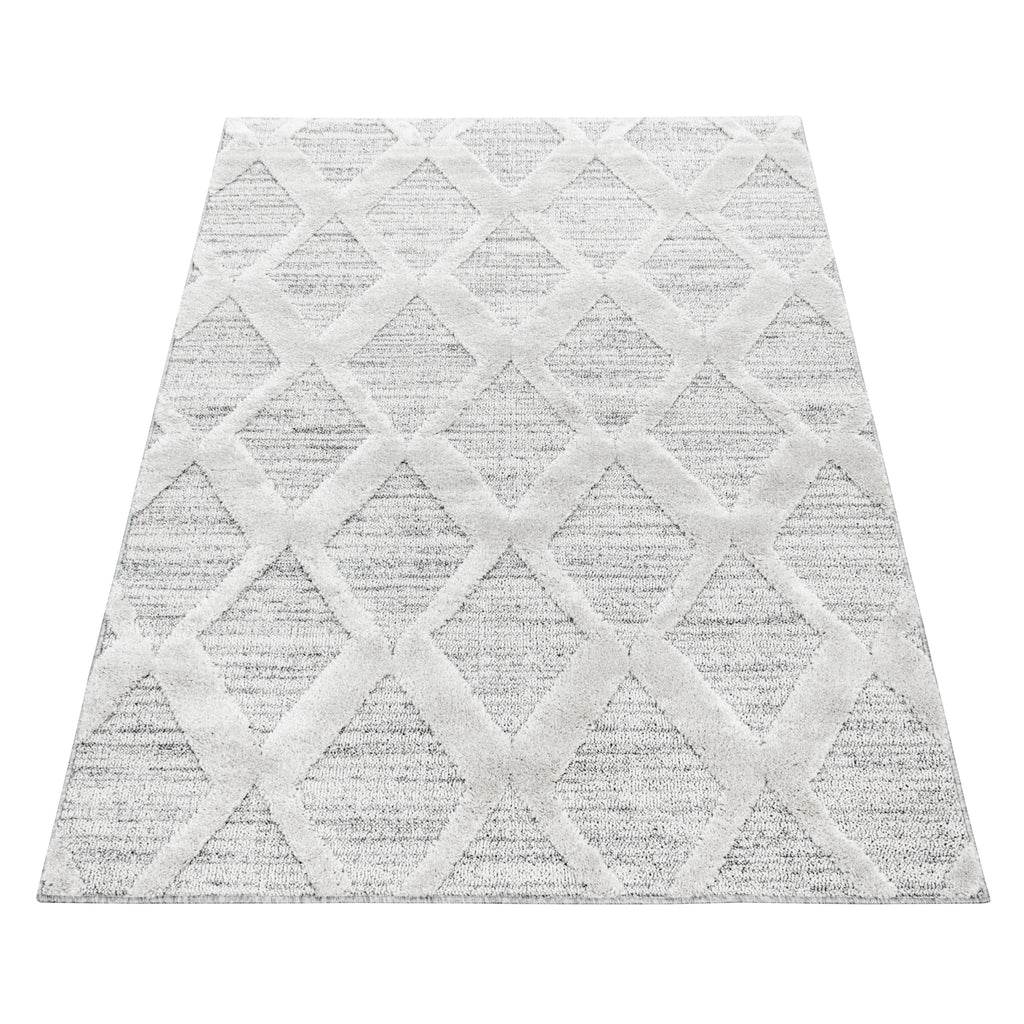 PISA - Tapis de salon à motif berbère gris - PIS4703GRI PISA