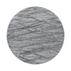 PISA - Tapis de salon rond à motif artistique gris - PIS4706GRI PISA