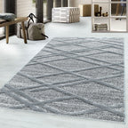 PISA - Tapis de salon à motif artistique gris - PIS4706GRI PISA