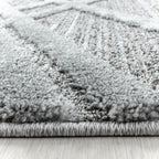 PISA - Tapis de salon rond à motif artistique gris - PIS4706GRI PISA