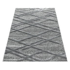 PISA - Tapis de salon à motif artistique gris - PIS4706GRI PISA