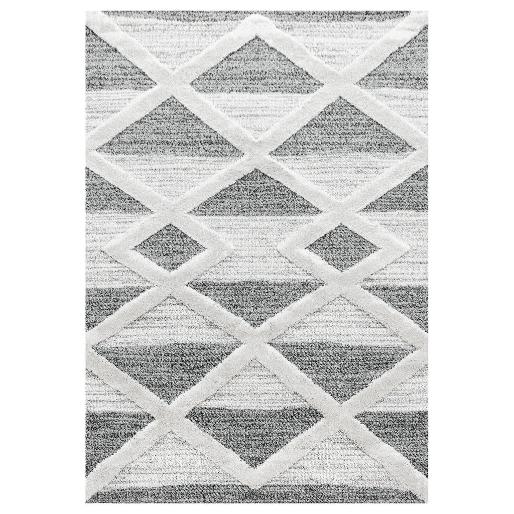 PISA - Tapis de salon à motif moderne gris - PIS4709GRI PISA