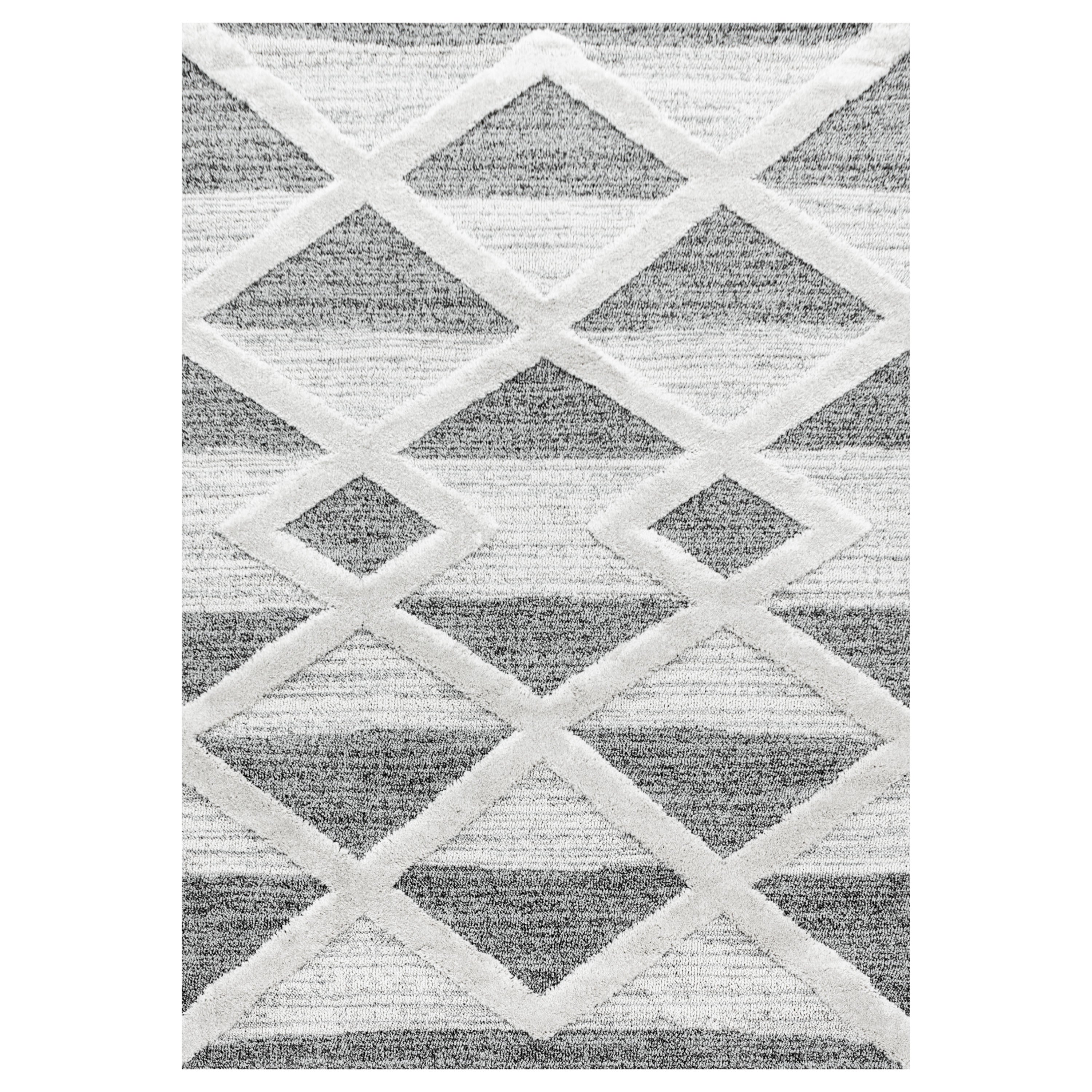 PISA - Tapis de salon à motif moderne gris - PIS4709GRI PISA