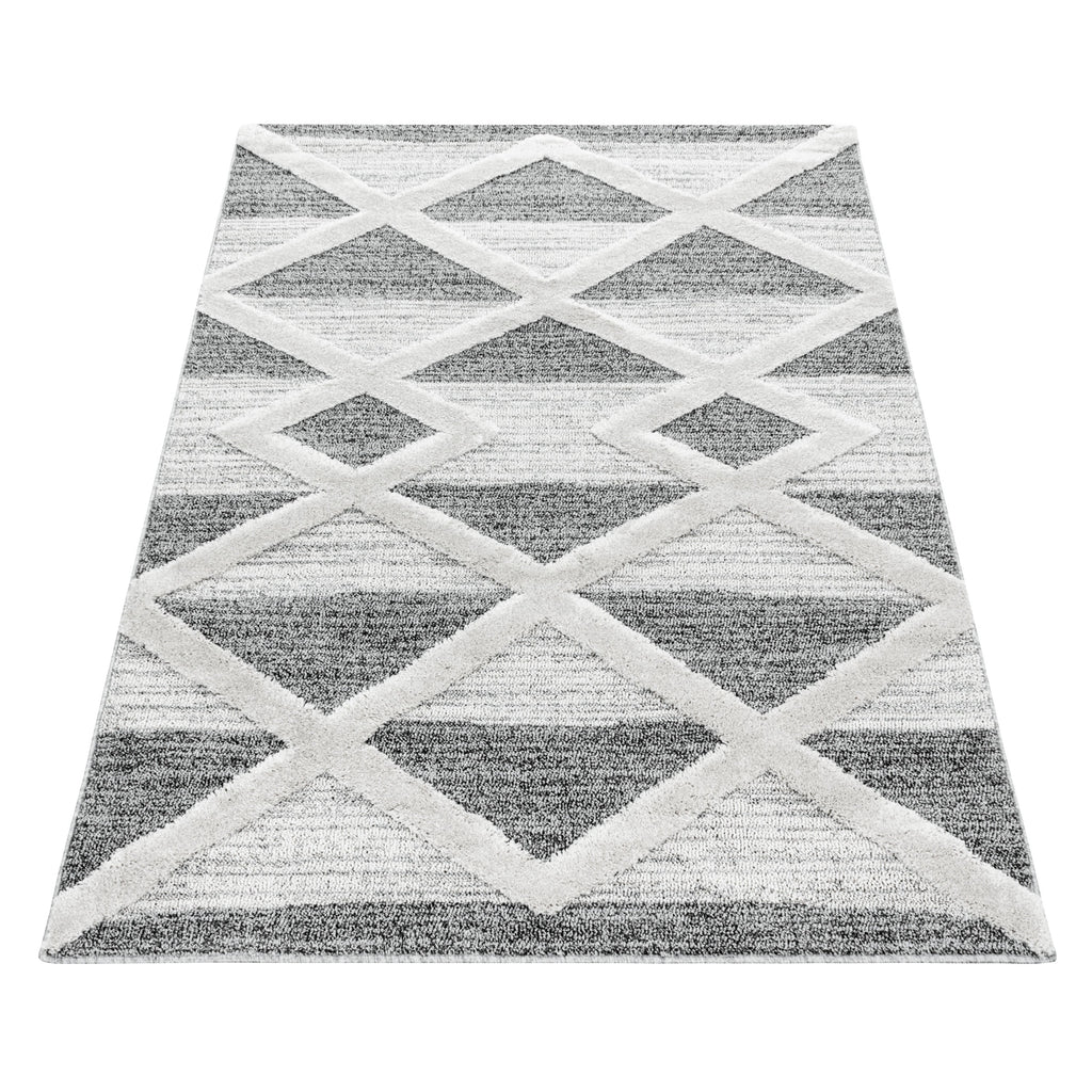 PISA - Tapis de salon à motif moderne gris - PIS4709GRI PISA