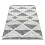 PISA - Tapis de salon à motif moderne gris - PIS4709GRI PISA