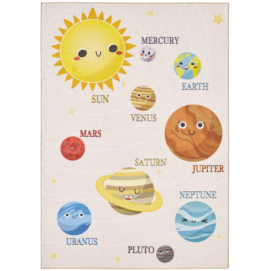 PLAY - Tapis enfant planète beige - PLA2019BEI PLAY