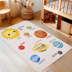 PLAY - Tapis enfant planète beige - PLA2019BEI PLAY