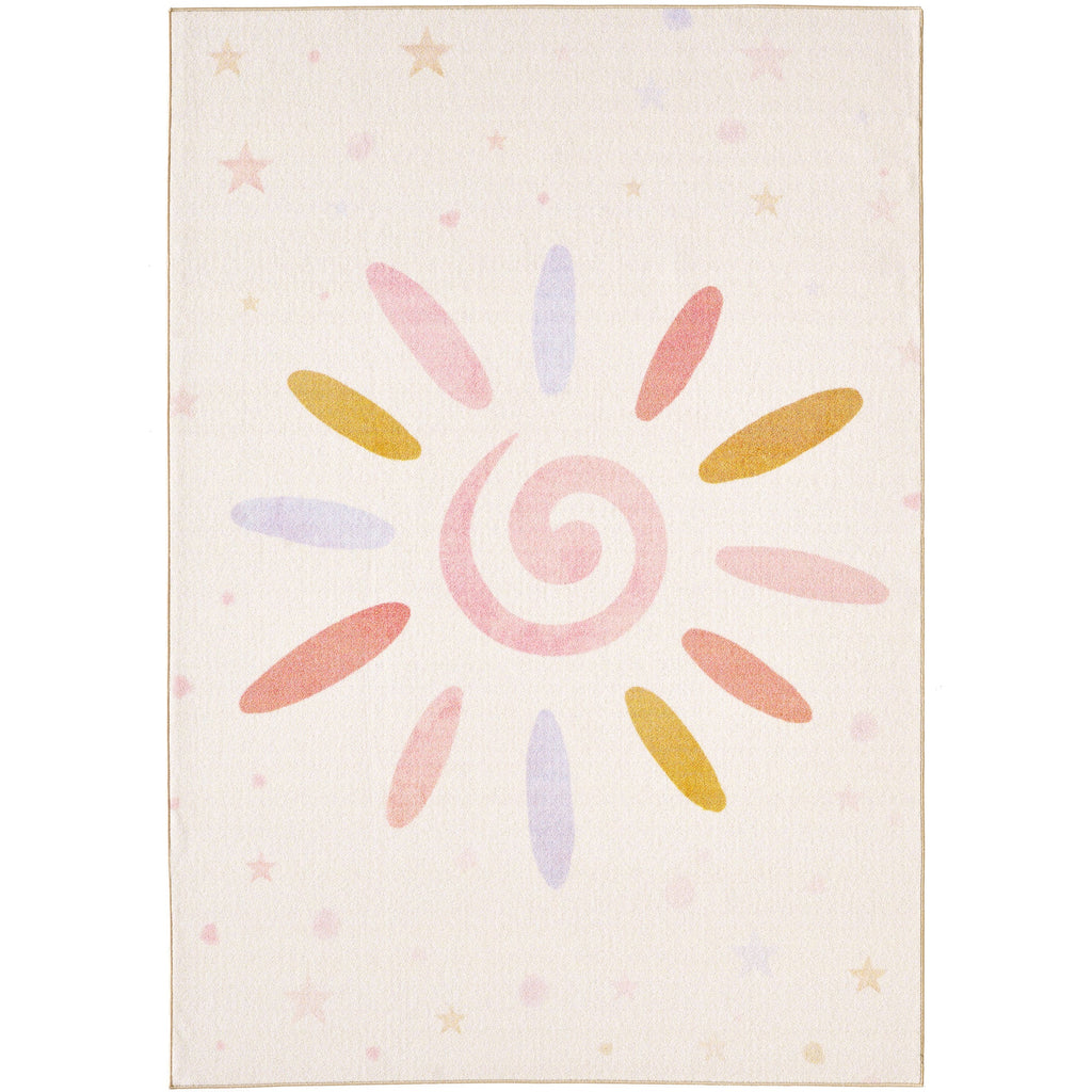 PLAY - Tapis enfant spirale étoile crème - PLA2021CRE PLAY