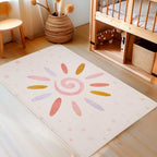 PLAY - Tapis enfant spirale étoile crème - PLA2021CRE PLAY