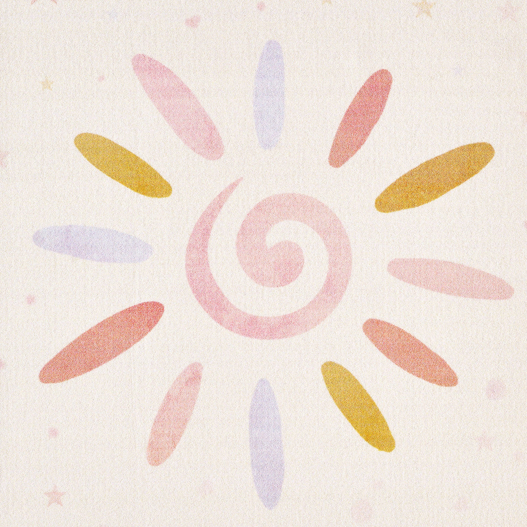 PLAY - Tapis enfant spirale étoile crème - PLA2021CRE PLAY