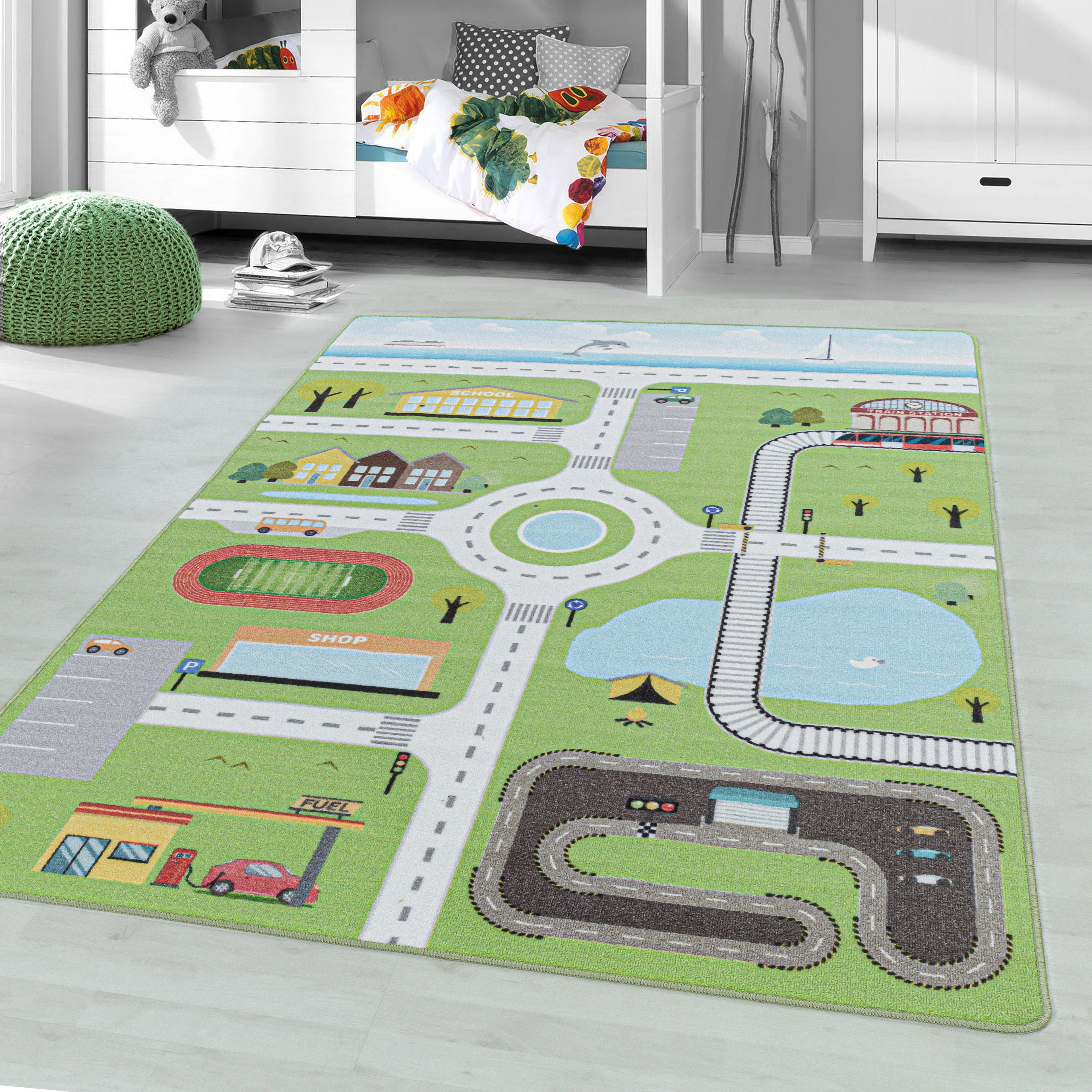 PLAY - Tapis enfant circuit vert - PLA2902VER PLAY