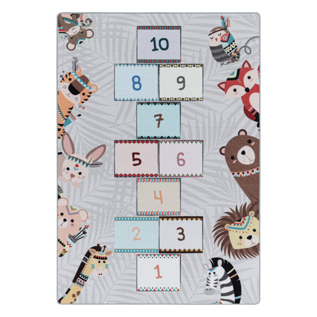 PLAY - Tapis enfant marelle gris - PLA2903GRI PLAY