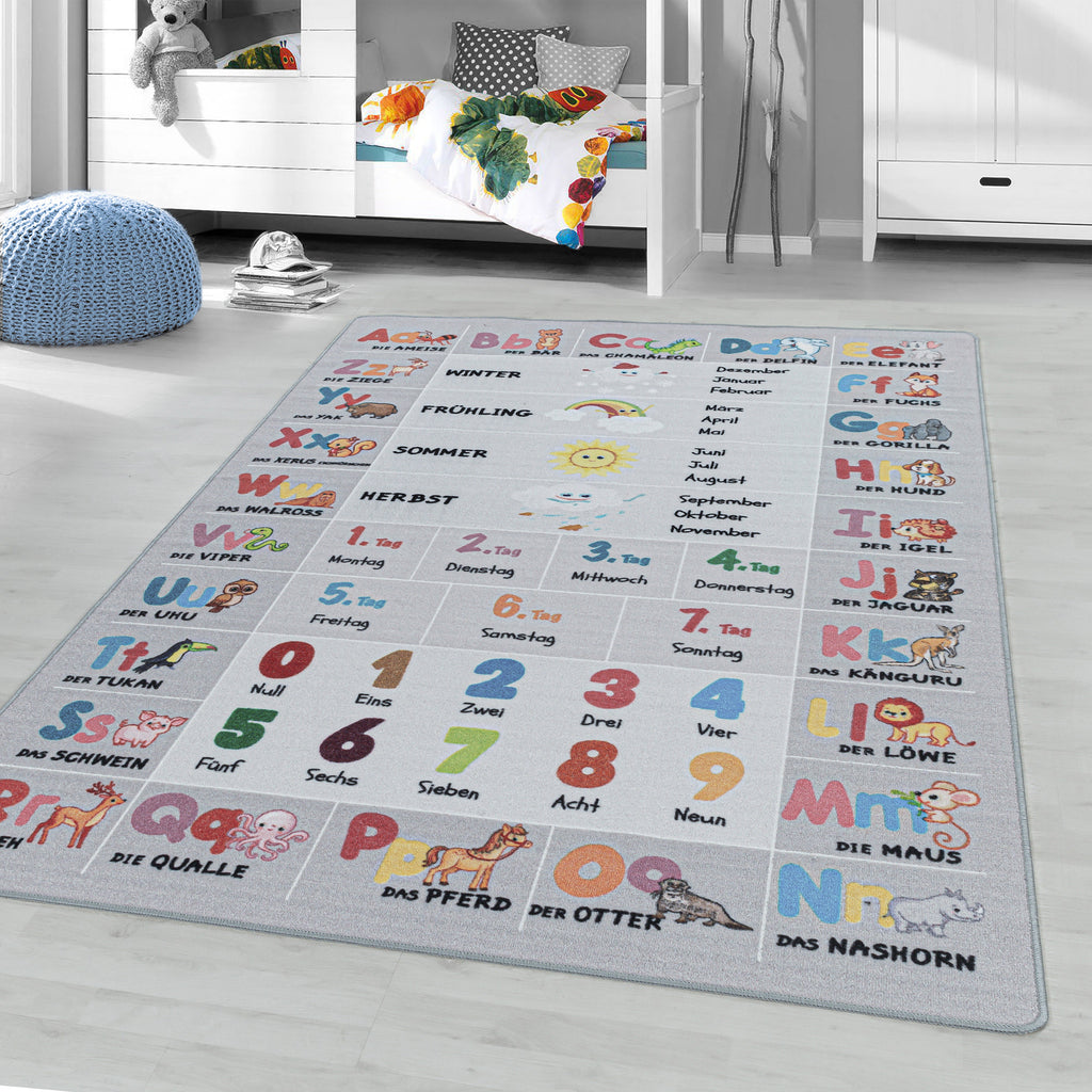 PLAY - Tapis enfant éducatif gris - PLA2904GRI PLAY
