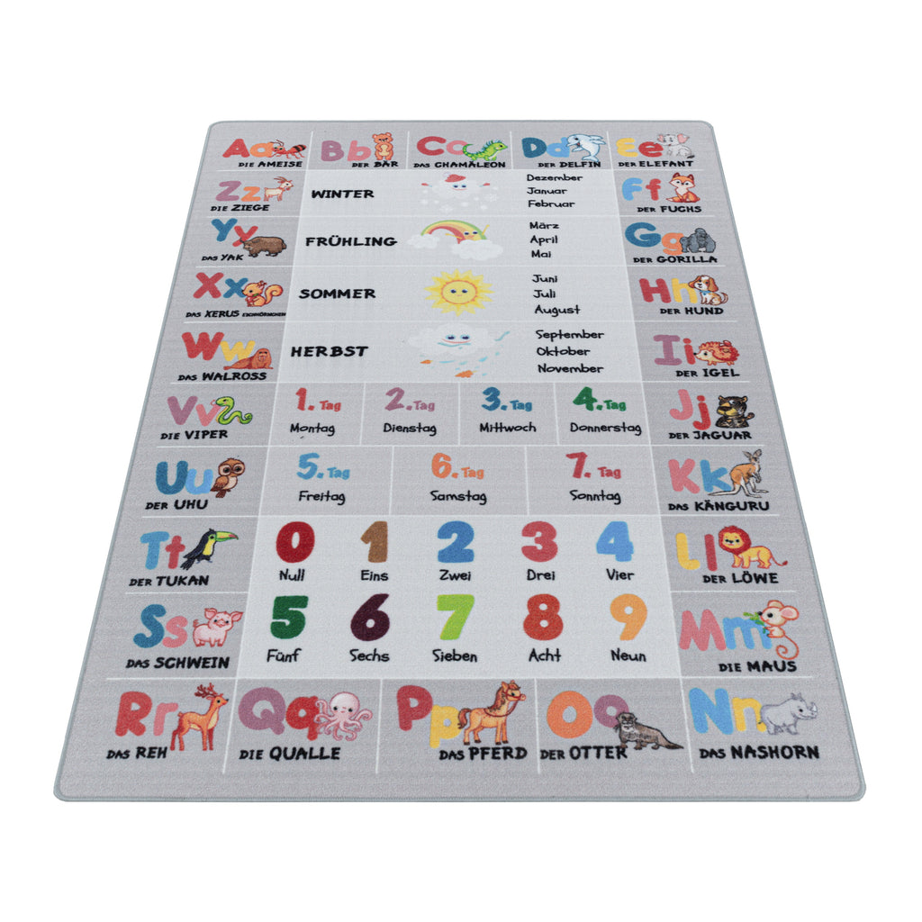 PLAY - Tapis enfant éducatif gris - PLA2904GRI PLAY