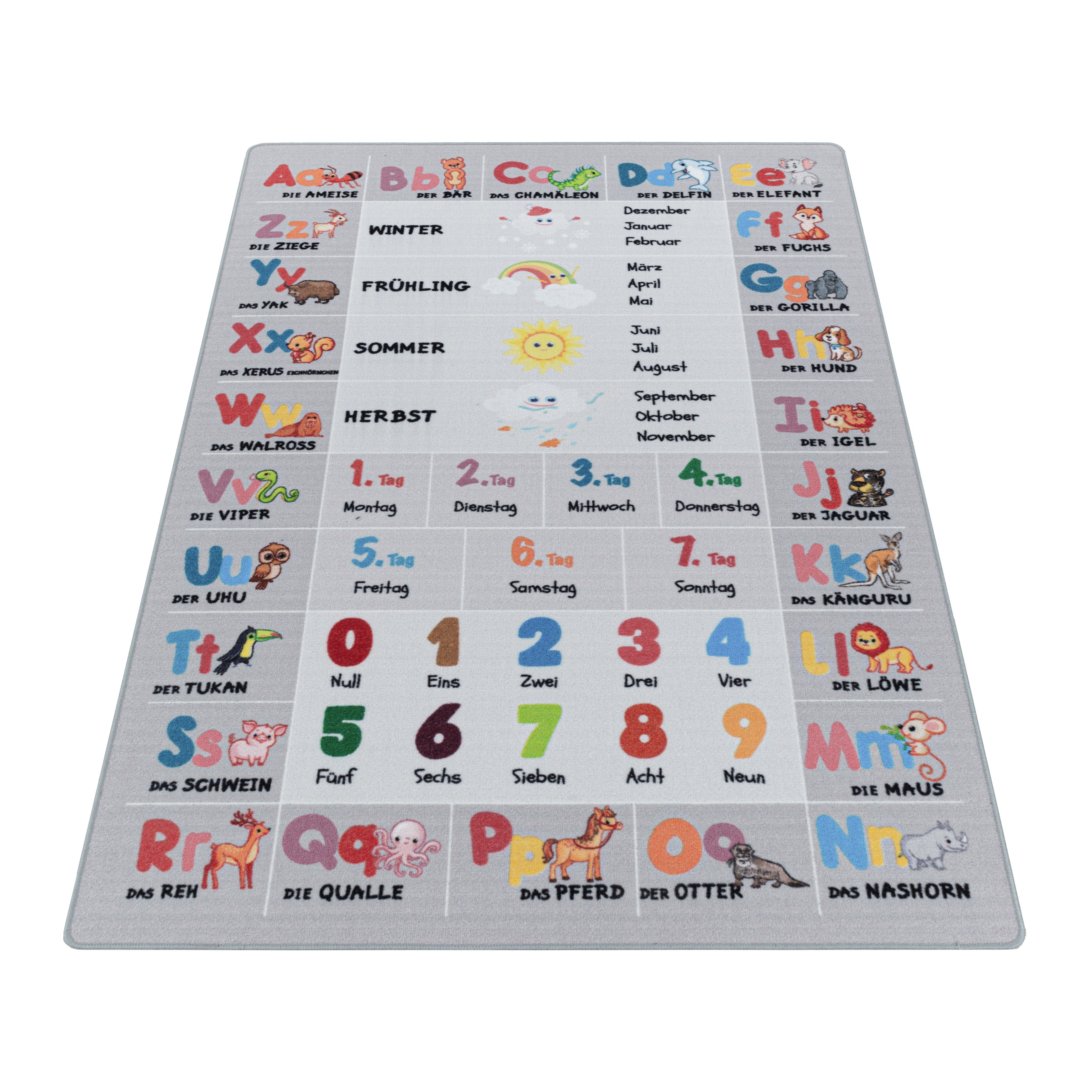 PLAY - Tapis enfant éducatif gris - PLA2904GRI PLAY