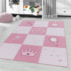 PLAY - Tapis enfant princesse rose - PLA2905ROS PLAY